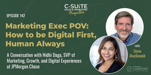 Marketing Exec POV: How to be Digital First, Human Always - Page 1