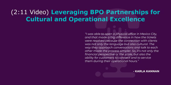 Karla Kannan - "How to Overcome the Challenge of Cultural Differences with Your BPO Partners" - Page 9