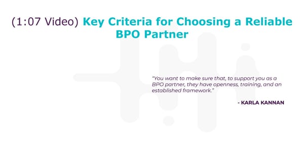 Karla Kannan - "How to Overcome the Challenge of Cultural Differences with Your BPO Partners" - Page 11