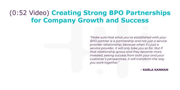 Karla Kannan - "How to Overcome the Challenge of Cultural Differences with Your BPO Partners" - Page 15