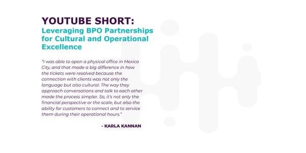 Karla Kannan - "How to Overcome the Challenge of Cultural Differences with Your BPO Partners" - Page 17