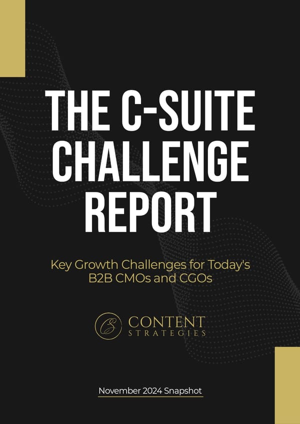 The C-Suite Challenge Report - Page 1