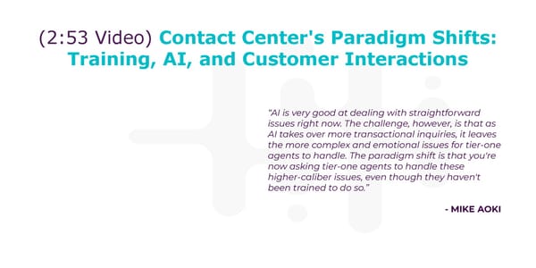 Mike Aoki - "How to Rebalance Your Contact Center for Success" - Page 7