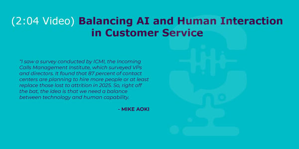 Mike Aoki - "How to Rebalance Your Contact Center for Success" - Page 8