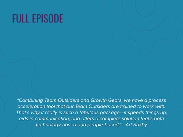 CEO Growth Talks: Art Saxby Podcast "Revolutionizing Growth: Chief Outsiders Unveils Team Outsiders & Growth Gears" - Page 4