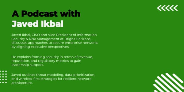 Javed Ikbal - "Aligning Executive Perspectives to Strengthen Corporate Data Security" - Page 3