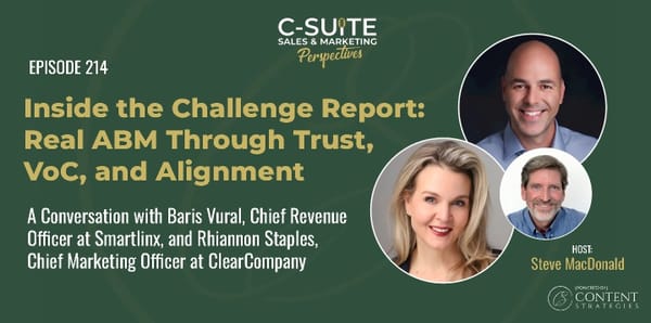 Inside the Challenge Report: Real ABM Through Trust, VoC, and Alignment - Page 1