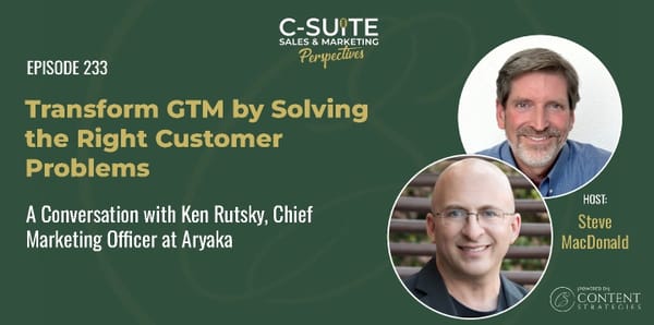 Transform GTM by Solving the Right Customer Problems - Page 1